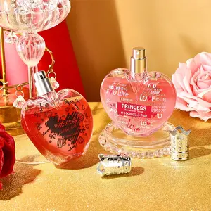 Women's Perfume Heart-Shaped Floral Scent, Long-Lasting High Quality Fragrance 6-8 Hours, Ideal Gift for Her, Elegant and Precious Design