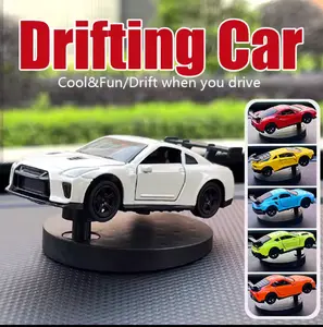 Drift Car Dashboard Toy Model Swing-Turning Sports Race Auto Ornament for Car Interiors Cool Fun Decoration for Men Enthusiasts