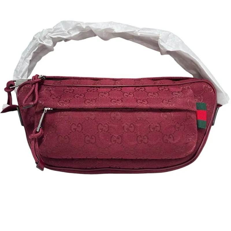 Pre-owned GUCCI Canvas Crossbody Bags Bumbag GG Crossbody Bag in the Bordeaux Canvas