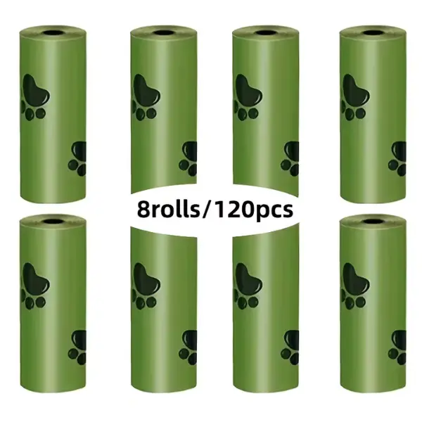 120/270/540/1080 Bags (8 Rolls, 18 Rolls, 36 Rolls ,72 Rolls) Dog Poop Cleaning Bags - Leak-proof and Odor-proof - Scented - Ideal for Pet Cleaning and Litter Box Cleaning - Thickened Leak-proof Poop Bags