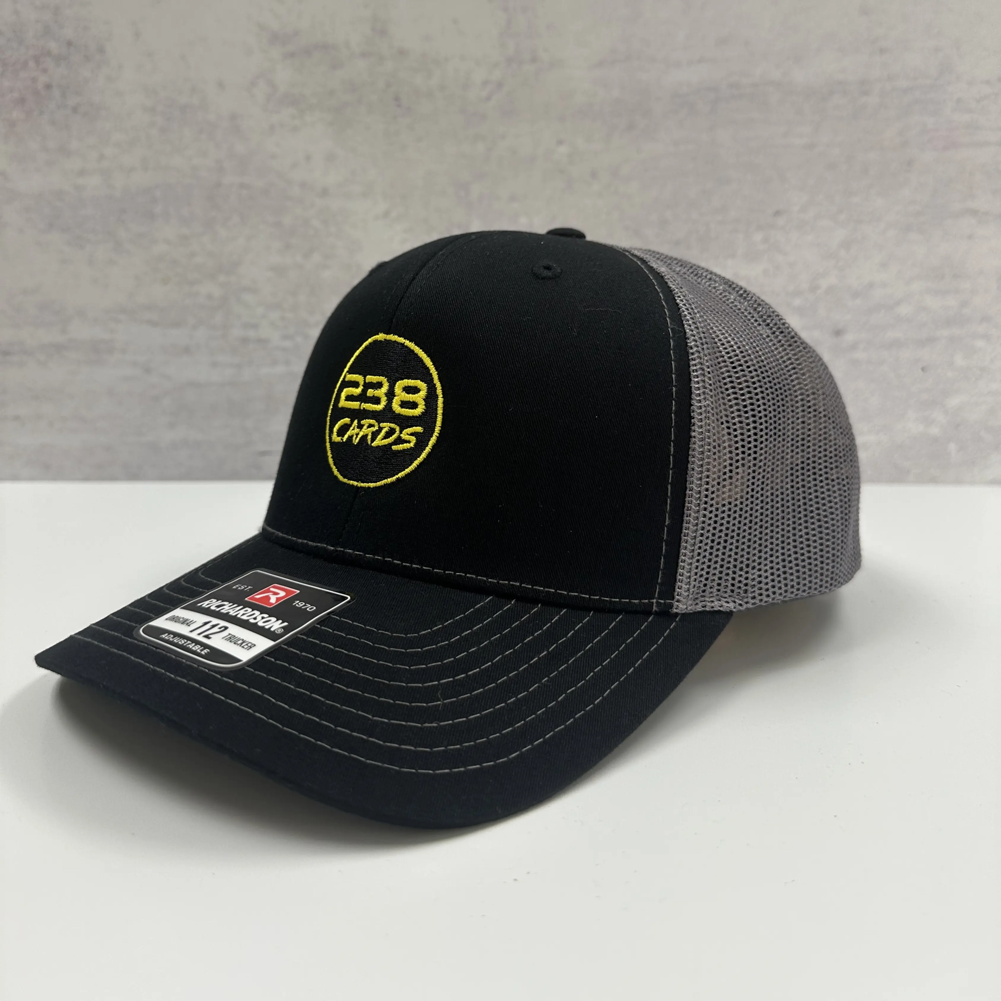 238 Cards Logo Hat - Black/Grey Richardson 112