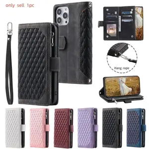 Luxury Multi 6 Cards Zipper Case for Motorola Moto  G67 POWER Leather Crossbody Flip Cover For Moto G86 G56 edge 50 ultra Book Cases Cellphone Accessories