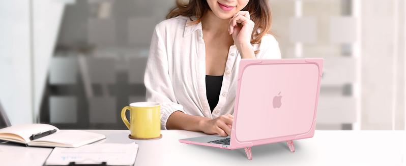 MOSISO Compatible with MacBook Air 13 inch Case 2025-2022 M4 A3240 M3 A3113 M2 A2681, Heavy Duty Hard Shell with Fold Kickstand&Keyboard Cover&Screen Film for MacBook Air 13.6 inch Case