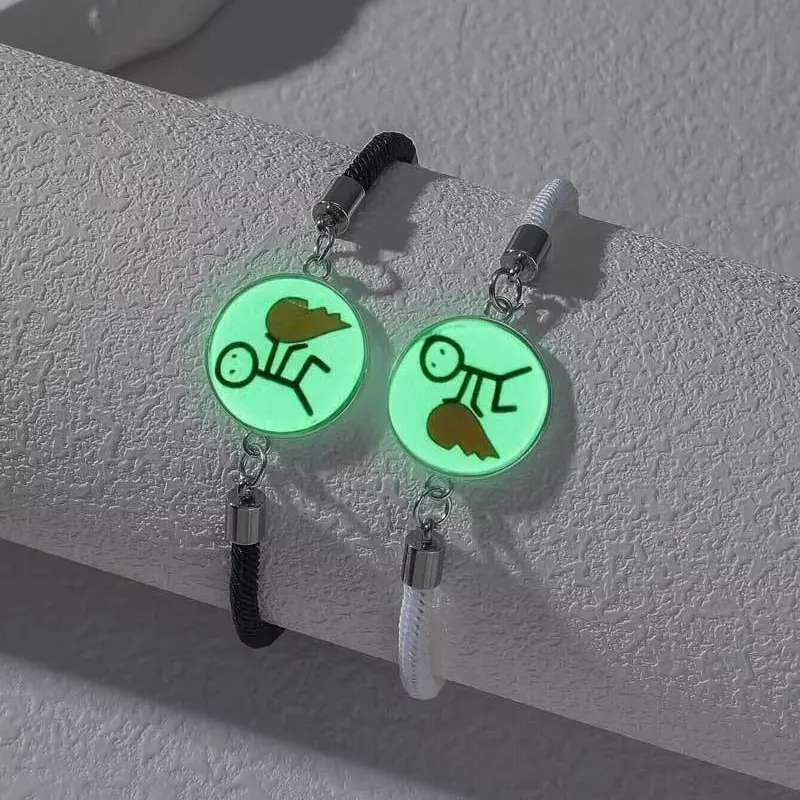 Luminous herringbone black and white rop