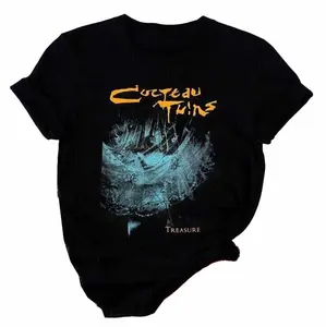 Cocteau Twins Band Black Cotton Size S-3XL Shirt
