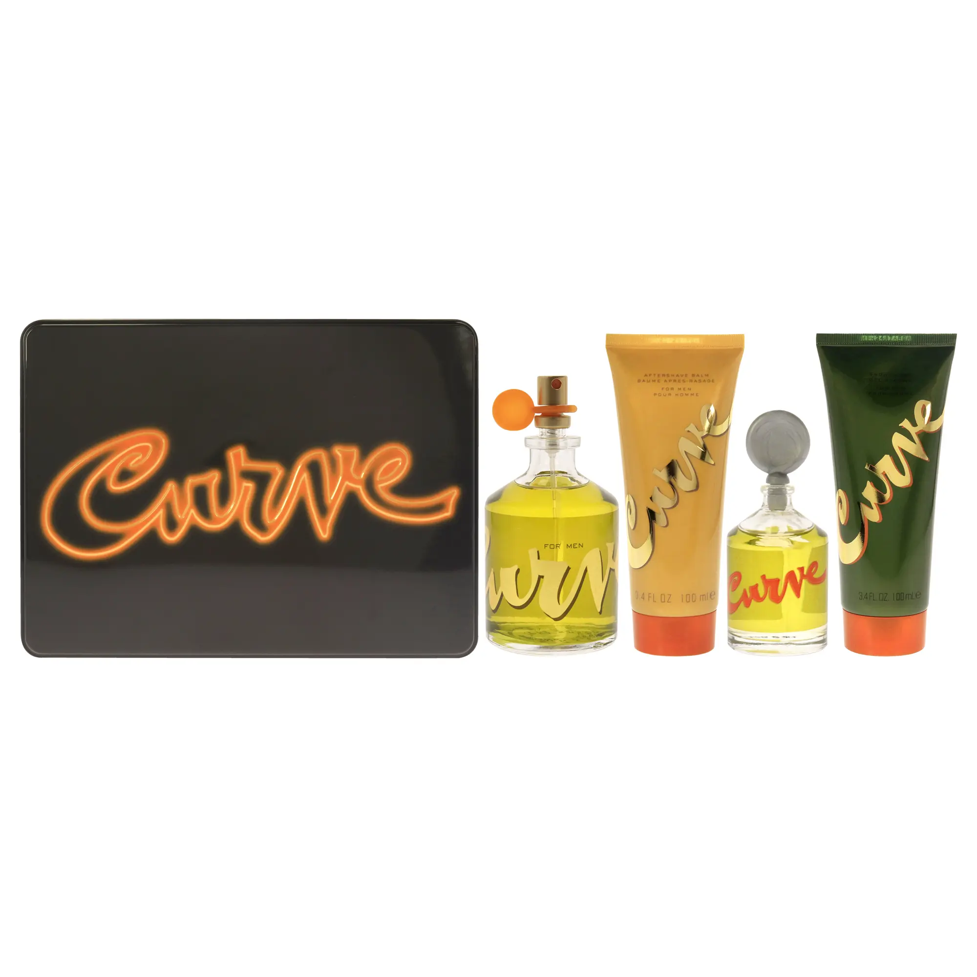 Curve by Liz Claiborne for Men - 4 Pc Gift Set 4.2oz EDC Spray, 0.25oz EDC Splash, 3.4oz After Shave Curve by Liz Claiborne for Men - 4 Pc Gift Set 4.2oz EDC Spray, 0.25oz EDC Splash, 3.4oz After Shave
