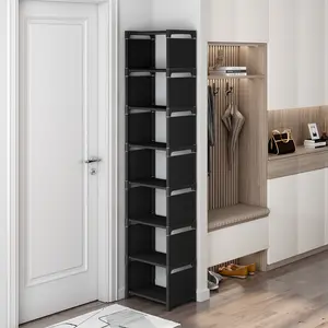Adjustable Metal Shoe Rack, Tool-Free Portable Entryway Organizer, Footwear Organization, Multi-Layer Sports Shoe Storage, Simple / Design, Durable Shoe Holder