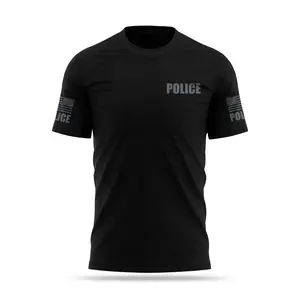 [POLICE] Cotton Blend Shirt [BLK/GRY]