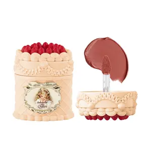 Strawberry Cake Lip Gloss, Matte Finish, Smooth and Long-Lasting, Non-Staining, Moisturizing, Flawless, Perfect for All-Day Wear