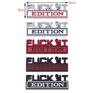 BAD ASS 4WD 3D General Motors decorative stickers funny personality car exterior stickers creative metal stickers suitable for cars, off-road vehicles, pickup trucks, motorcycles and other interesting stickers