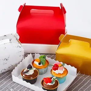 10/20 portable pastry boxes, baking packaging, mousse egg tart boxes, candy food delivery, cake packaging boxes