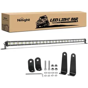 Nilight Single Row LED Light Bar Ultra-Slim Spot Flood Combo Light Bar 25 Inch 72W Fog Light Driving Light Work Light Roof Bumper Light for Offroad 4x4 Trucks Pickup SUV ATV UTV dealsforyoudays, Led Lights Car, Auxiliary Lights