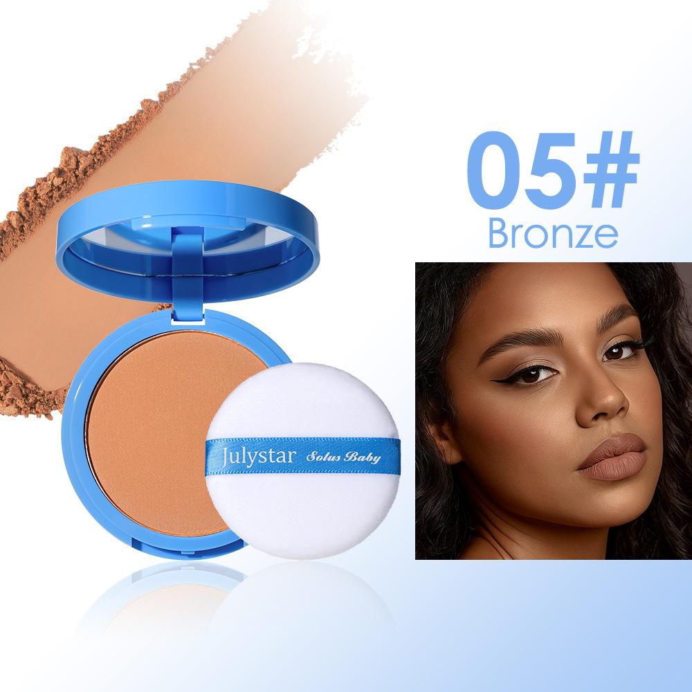 Long-Lasting Oil Control Concealer Powder, Waterproof Lightweight Natural Makeup Finish, Covers Facial Imperfections and Blemishes, Setting Powder for Flawless Look, Ideal for Daily Wear and On-the-Go Touch-Ups
