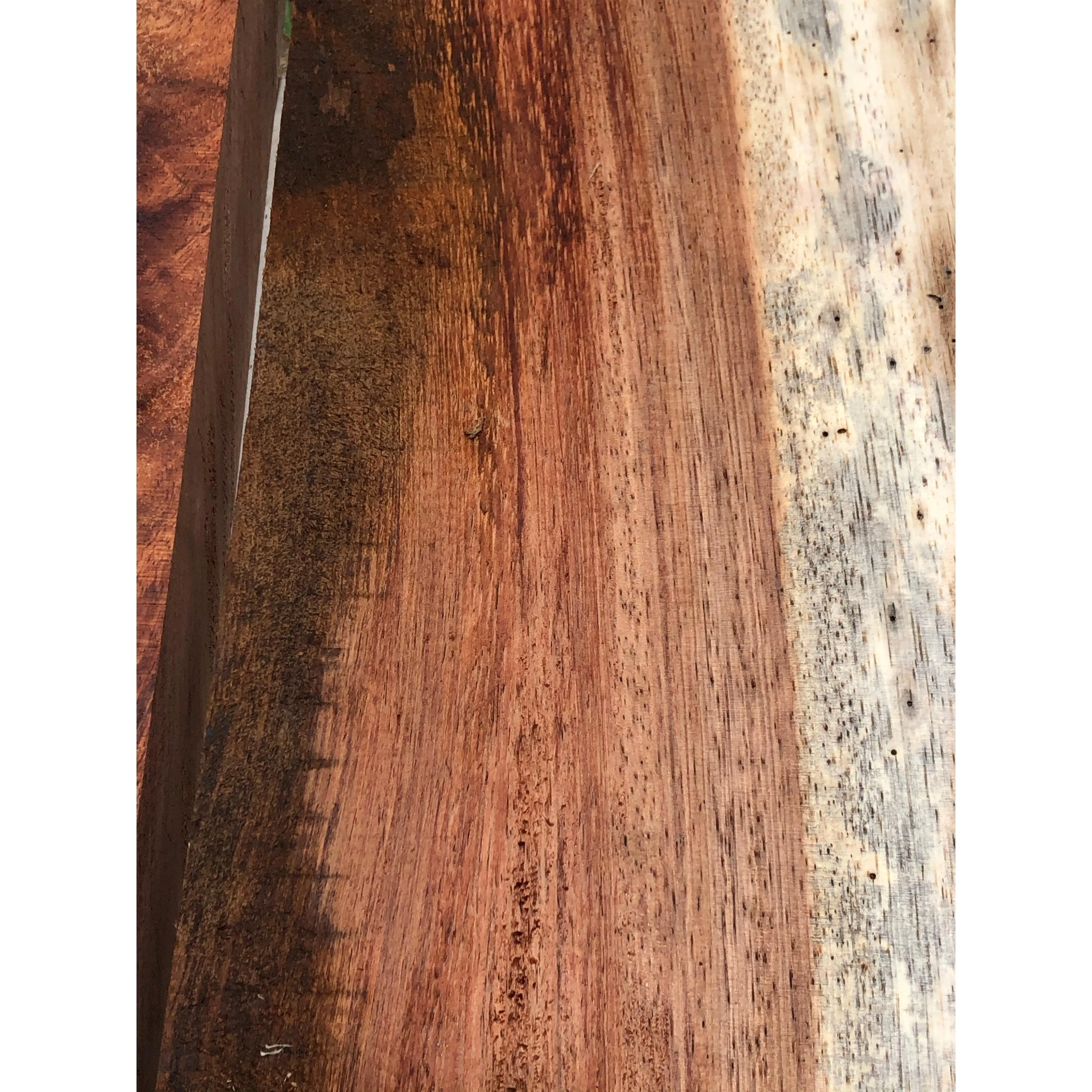 Reclaimed monkeypod wood for turning live edge 2@24”x2-8”x2”