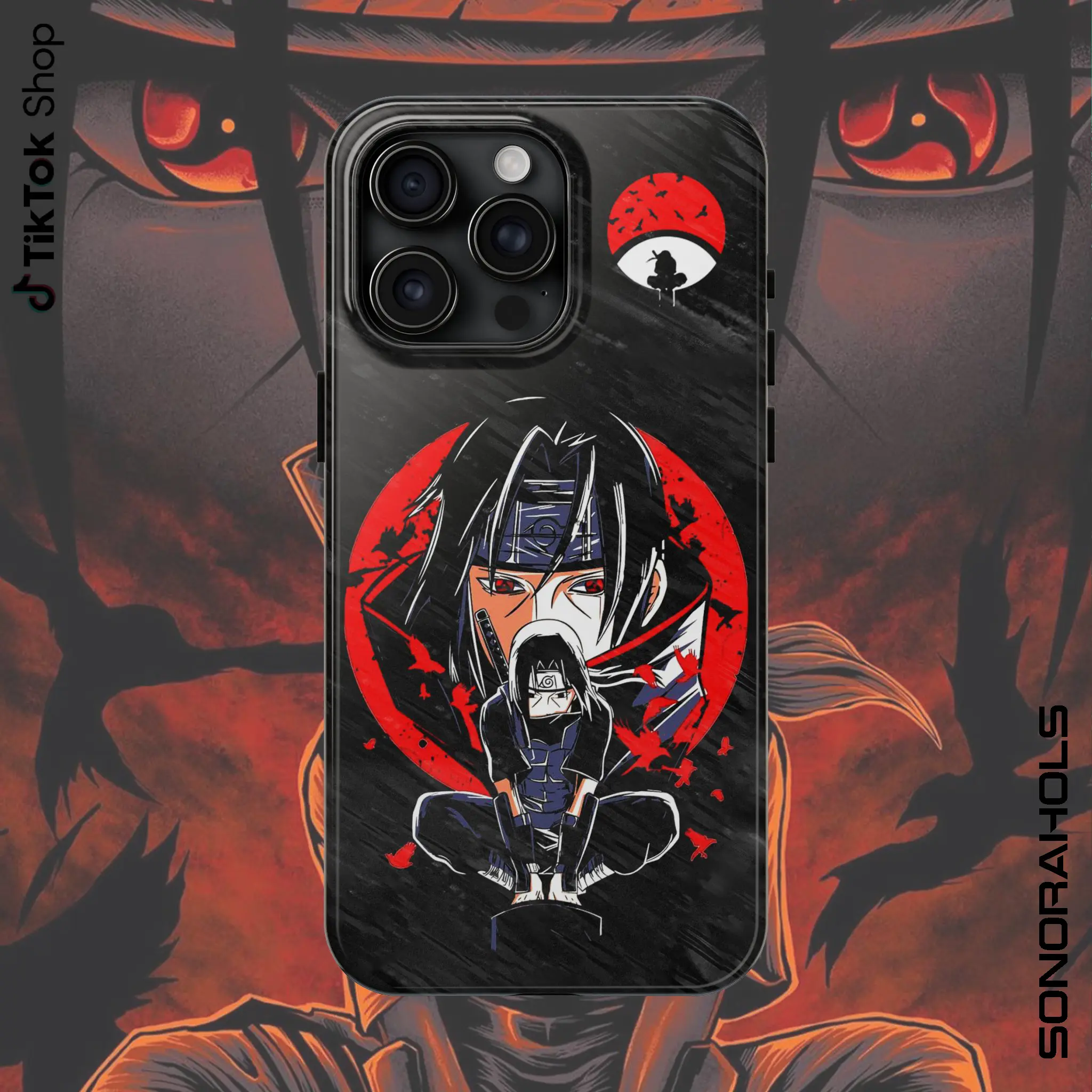 Ita Uchiha Phonecase, Itac Akatsuki, Anime Phonecase, Manga Graphic case, Otaku Fan Gift, Naru Manga Phonecase