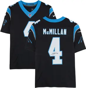 Tetairoa McMillan Carolina Panthers Autographed Nike Black Vapor Fuse Limited Jersey - Fanatics Authentic Certified