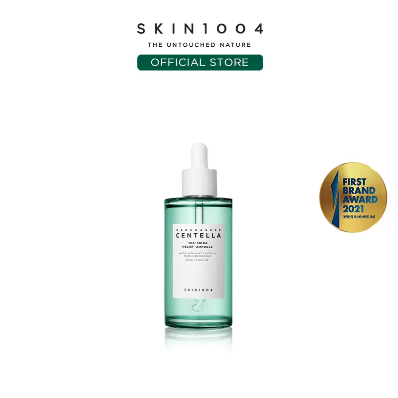 [SKIN1004 Official Shop] Tea-Trica Relief Ampoule 3.38 fl oz. (100ml) - Acne Care Serum, Soothing Hydration for Sensitive and Acne Prone Skin