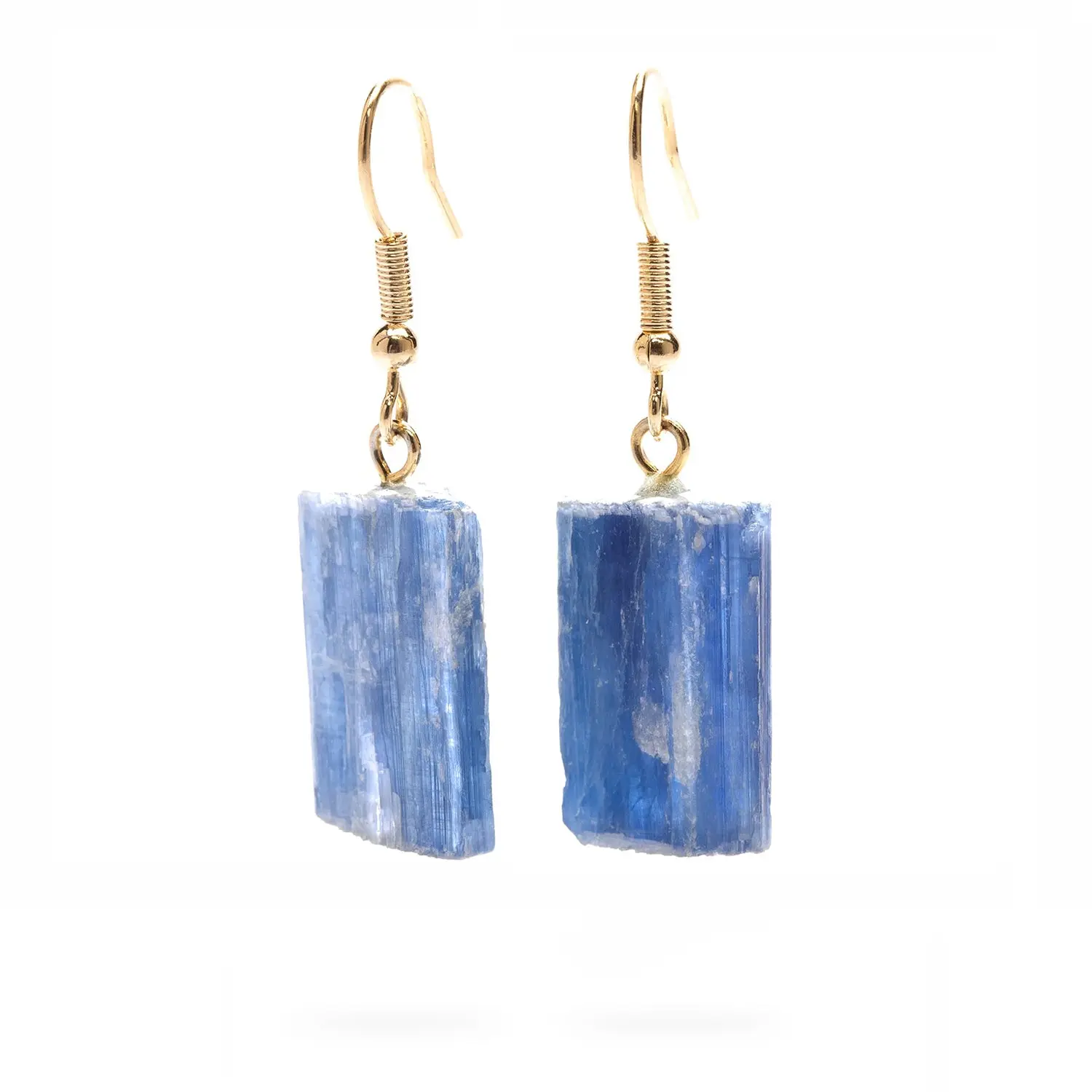 Blue Kyanite Earrings - Align Chakras, Enhance Intuition, Genuine Blue Stone, Spiritual Jewelry, Dangle Earrings for Women, Ethically Sourced