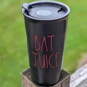 NWT Rae Dunn Bat Juice Ceramic Tumbler