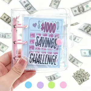 $1000 Savings Challenge Binder | Reusable Cash Envelope Budget Book & Goal Tracker for Teens, Students & Adults | Portable Organizer for Consistent Saving Habits | Perfect Gift Idea for Budgeting, Finance & Smart Habits