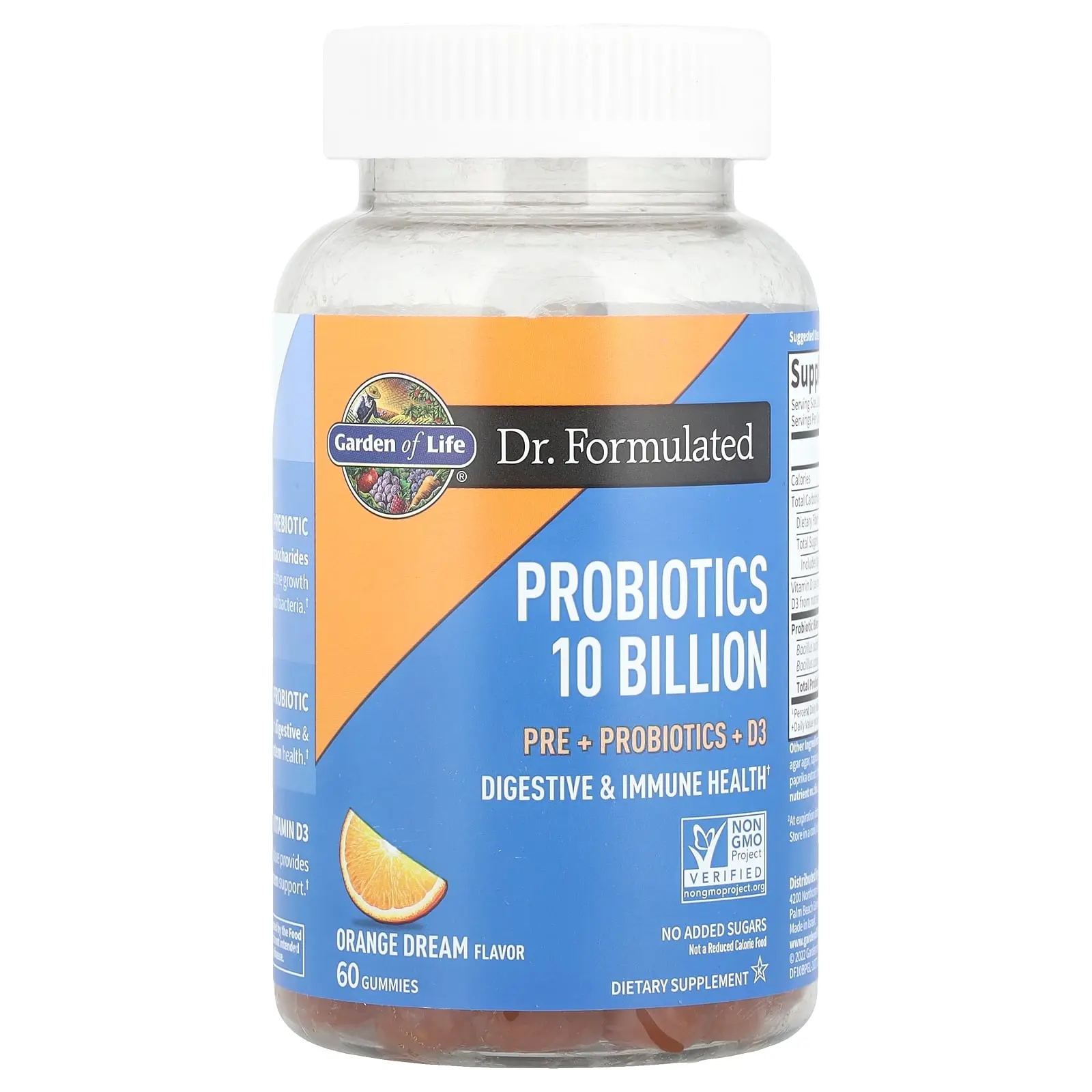 Garden of Life Probiotics, Orange Dream, 10 Billion, 60 Gummies
