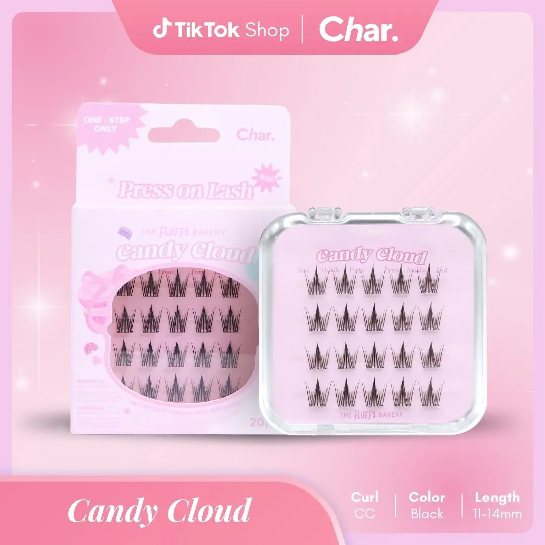 Candy Cloud -  Pre-Glued Lashes, Textured, Manga, Ethereal, C-Curl 11-14mm