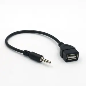 Car MP3 Player Converter 3.5 mm Male AUX Audio Jack Plug To USB 2.0 Female Converter Cable Cord Adapte 2026 For your cars