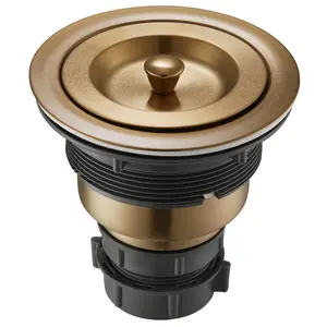 3-1/2-inch Kitchen Sink Strainer Assembly in Brushed Gold, NDA0028BG