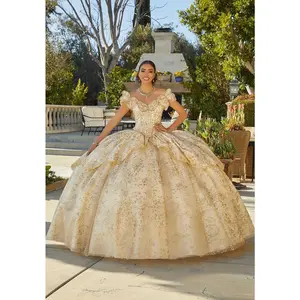 Vizcaya by Morilee Butterfly Neckline Quince Dress 89431