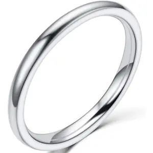 1.5mm Stainless Steel Classical Plain Stackable Wedding Band Ring