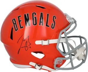 Joe Burrow Cincinnati Bengals Autographed Riddell 1968-1979 Throwback Speed Replica Helmet - Fanatics Authentic Certified