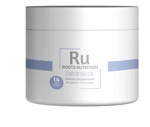 Roots Nutrition 14 Day Power Metabolizer Capsules | Herbal Wellness Supplement | Botanical Blend with Ginkgo, Guarana & Korean Ginseng | Plant-Based Capsules