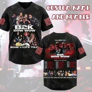 Music Fan Boys4Life Tour Jersey Inspired, B2K BowWow Fan Baseball Jersey Fan Gift, B2K Concert 2026 Outfit