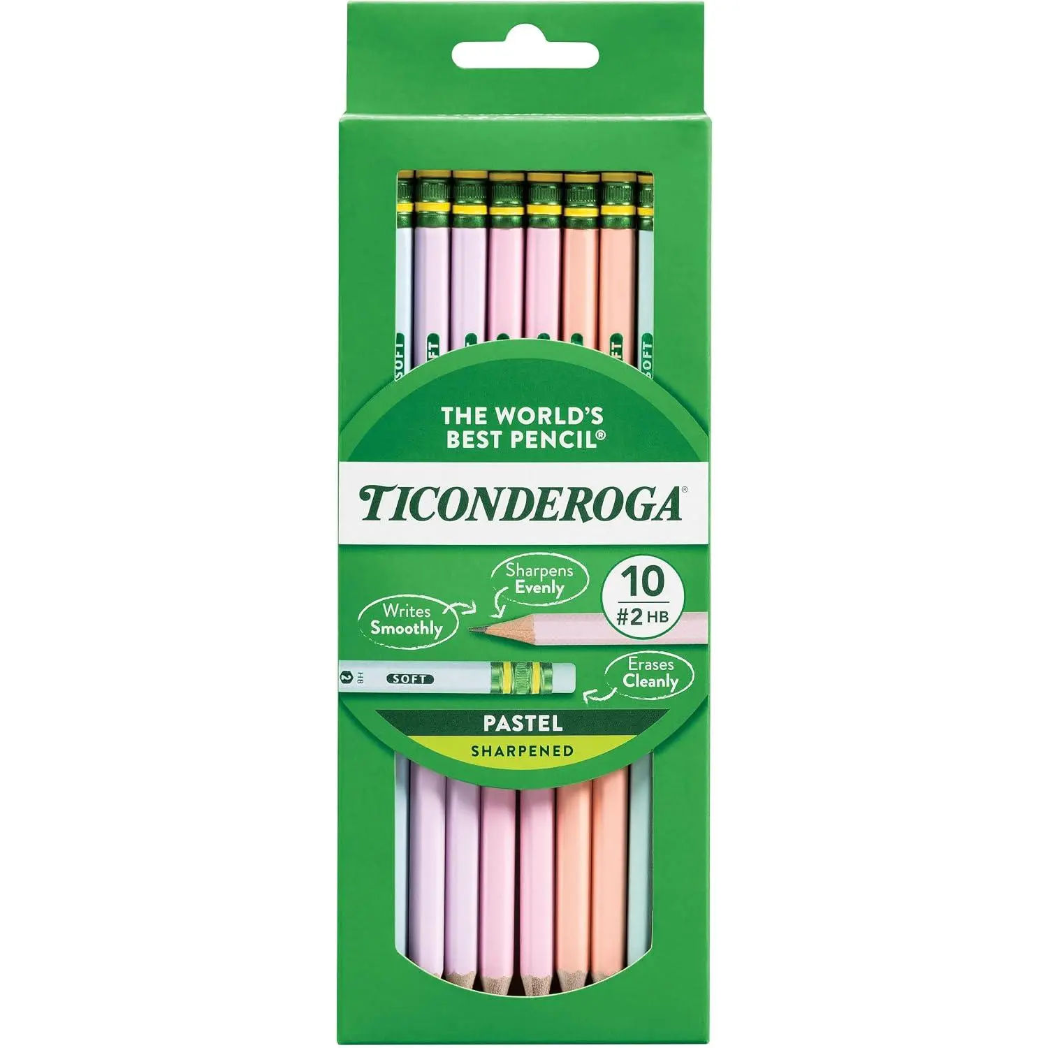 ® Pastel Pencils, 2 Soft, Colors, Pack Of 10 Pencils