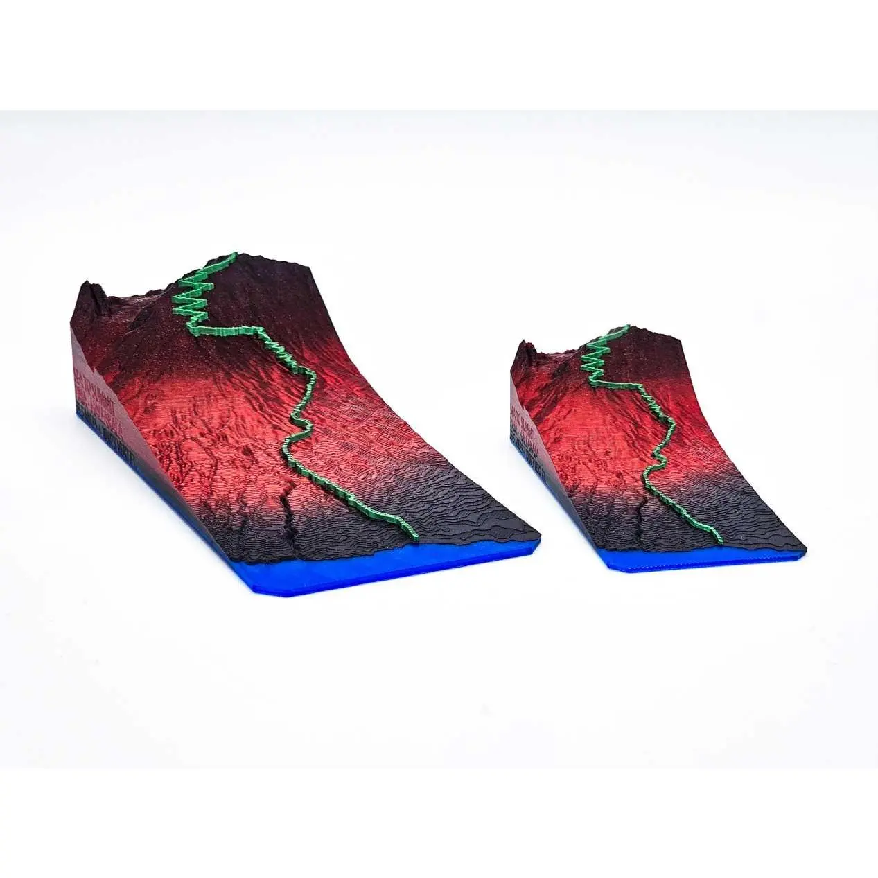 Sea to Summit (Paia Town to Haleakala Summit) -   3D Printed Topographical Map - TrailSculpt