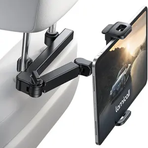Car Headrest Tablet Holder - [3-in-1 Extension Arm] Adjustable Tablet Car Rear Seat Holder, Essential Gift for Road Trips