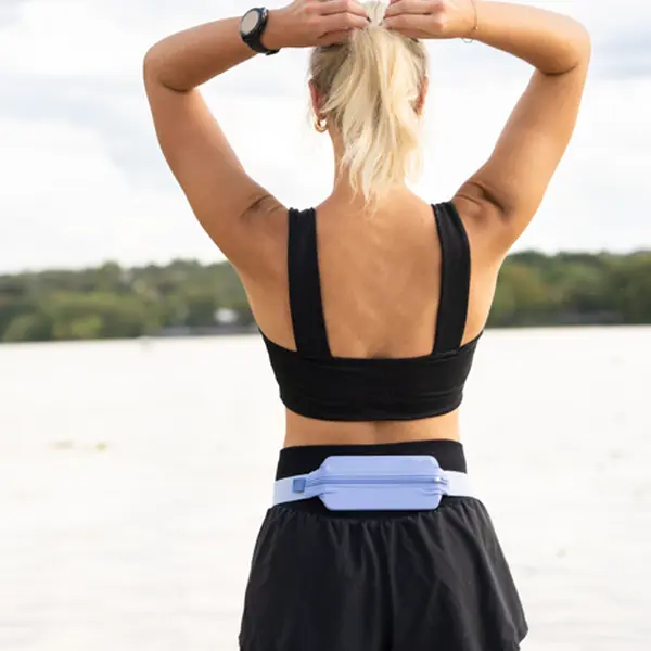 SPIbelt Monochromatic PRO Unisex Adjustable Training Belt - Soft Elastic, Low Profile Whiteout Athletic Gear, 25-38" Fit Range, Sturdy Expandable Pocket, Bounce-Free Design, Gym Accessories, Distraction-Free Workout, Comfortable Fit for Running, Jogging