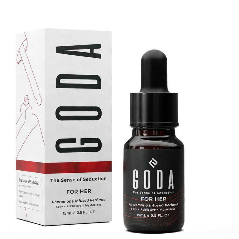 GODA For Her Pheromone Perfume | Long-Lasting Floral Fragrance | Jasmine & Rose | Vegan Travel Perfume 15ml / 0.5 fl. oz