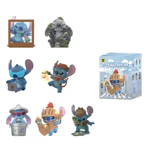 【TOPTOY】 Stitch City Adventure series Figures Blind Box Animal Artificial-Perfect Gift, Unique HolidayHome & Office Decorations