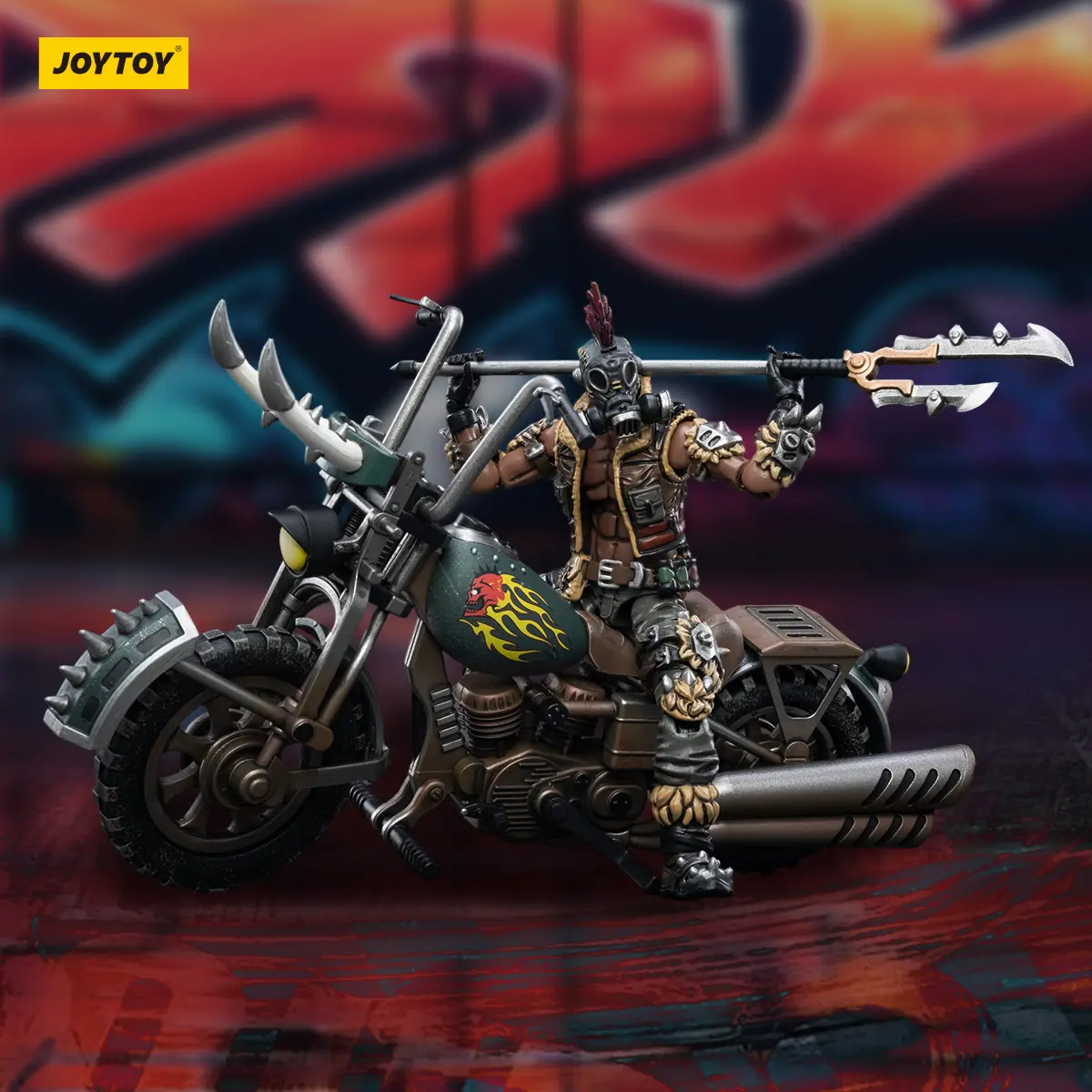 JOYTOY Battle for the Stars 1/18 Action Figures 10cm The Cult of San Reja Hell Walker H-20  Collection Model Toys Motorcycle