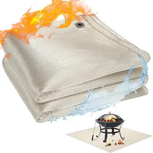 Fireproof Grill Mat, Outdoor Camping BBQ Fireproof Pad, Portable Fire Pit Mat, Safety Accessories, Suitable for Patio and Yard Barbecue