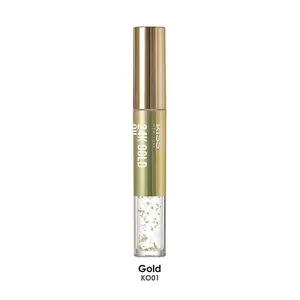 Kiss New York Professional 100% Natural Gold KO01 Lip Oil - Lightweight Moisturizer with Argan, Jojoba, Shea & Coconut Oils for Shine Enhancing, Conditioning, Nourishing Natural Lip Treatments