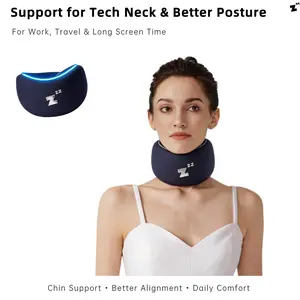 Ergonomic Memory Foam Neck Support for Tech Neck Relief, Better Posture and Less Strain