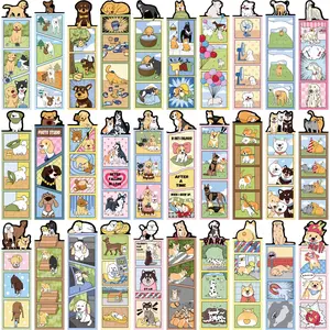 30 Pieces Cute Dog Design Bookmarks, Durable Paper Material for Daily Use, Perfect Gift for Animal Lovers & Readers, Book Accessories