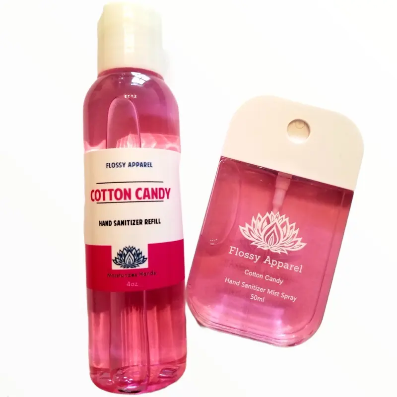 Cotton Candy Refillable Hand Sanitizer Combo