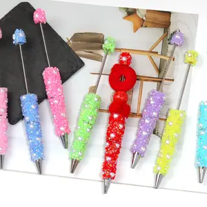 【P162】5pcs Rhinestone Beadable Pen. You can design it yourself 【P162】5pcs Rhinestone Beadable Pen. You can design it yourself