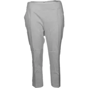 PAGE and TUTTLE Womens Pull On Ankle Pants Casual - White