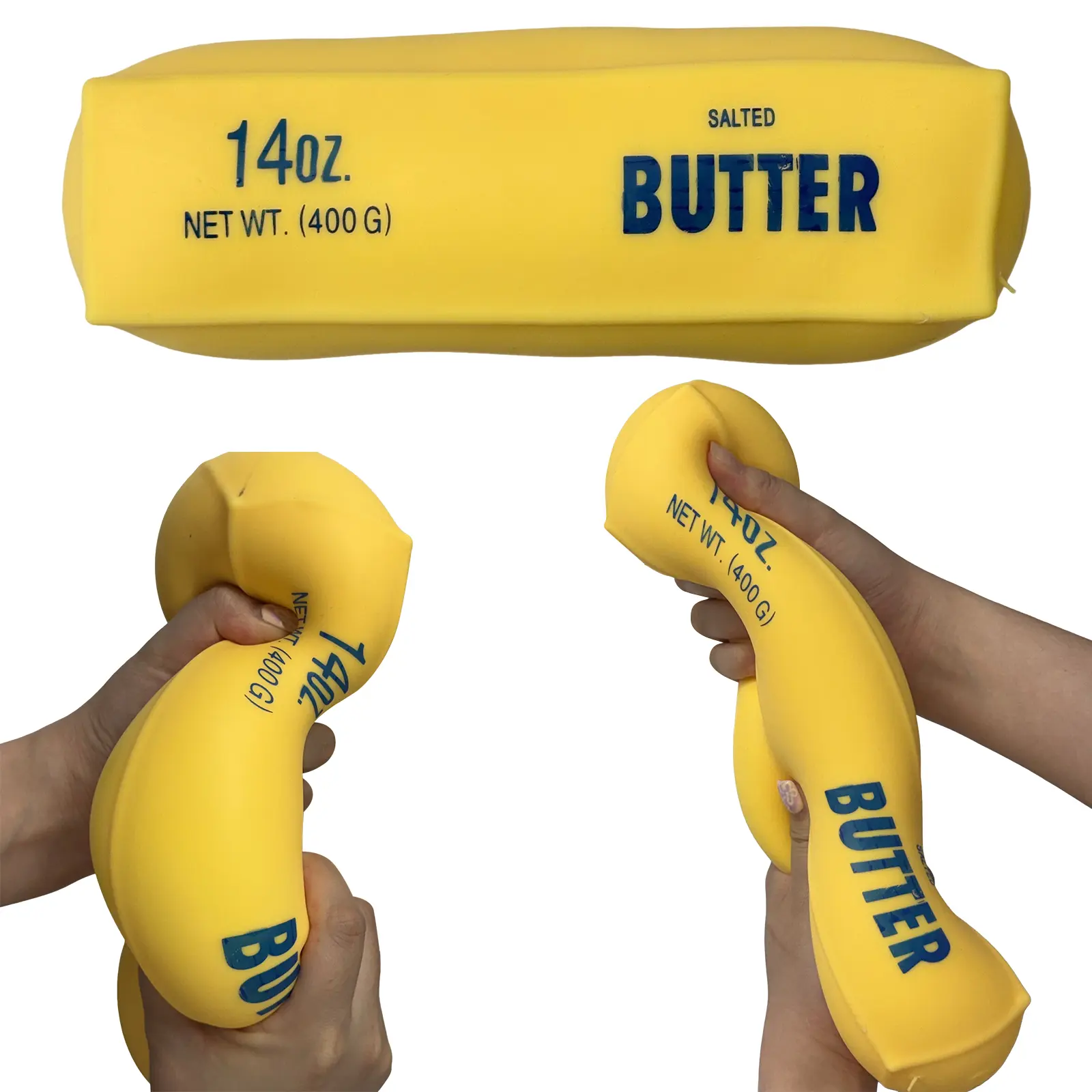 Giant Butter Squishy Stick Fidget Toy, Super Soft Slow Rising Butter Squeeze Toy with Dough-Like Texture, Satisfying Stress Relief Sensory Desk Toy for Teens & Adults