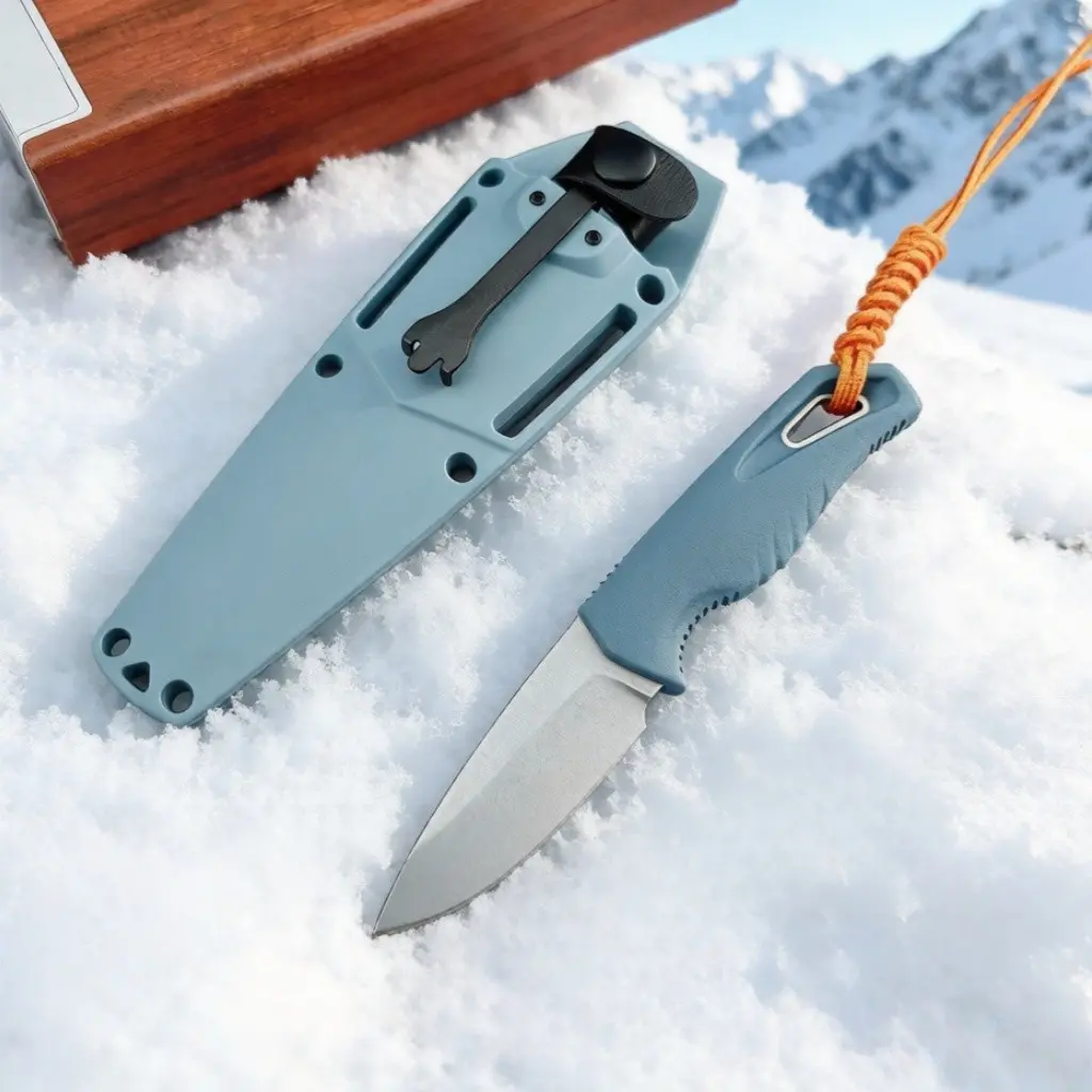 1pc 18050 Straight Knife, Non-Slip Handle, Multifunction, Versatile Tools, Edc Tool, Outdoor Survival Edc, Pocket Knife, Fruit Knife, Perfect for Daily Use, Men's Gift, Multifunctional Tool, Outdoor Edc