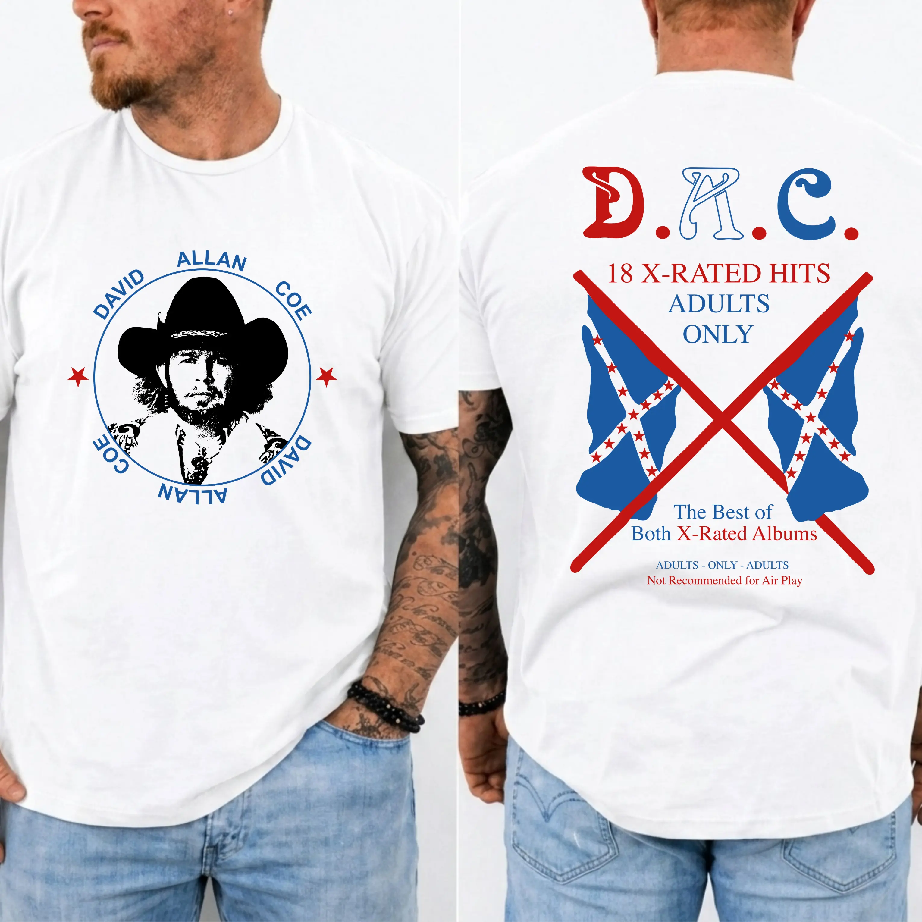 DavidAllan Coe T-Shirt , Outlaw Country Music Tee, Unisex Graphic Tee, Unisex Sweater Pullover Tee Classic Vintage